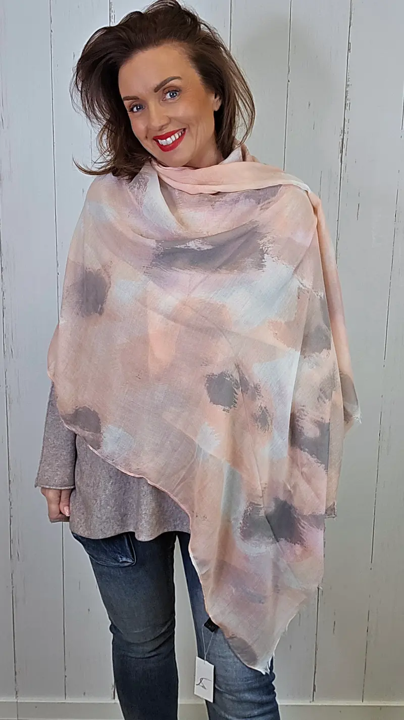 Aurora skjerf rosa