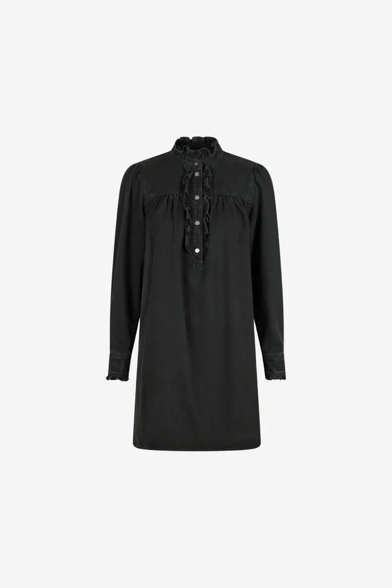 Ava Denim Dress Black