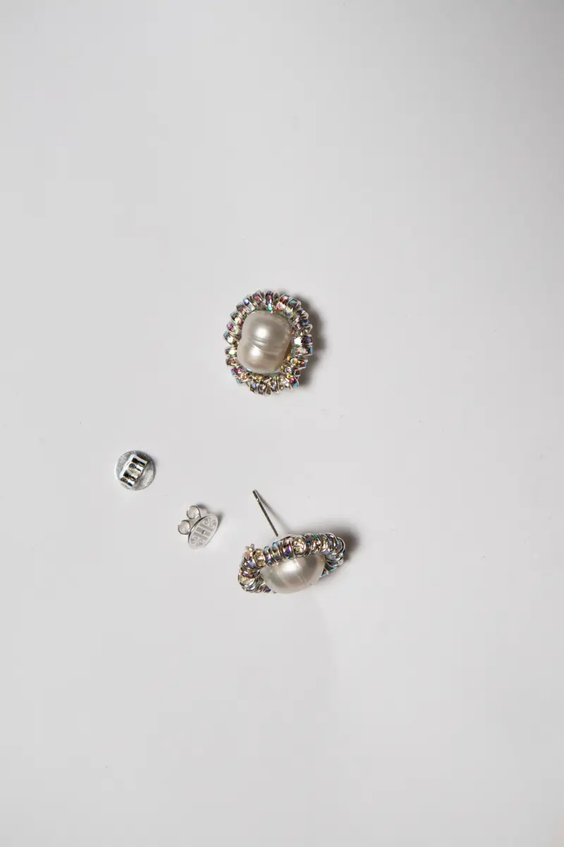 Baby Perla Studs Silver