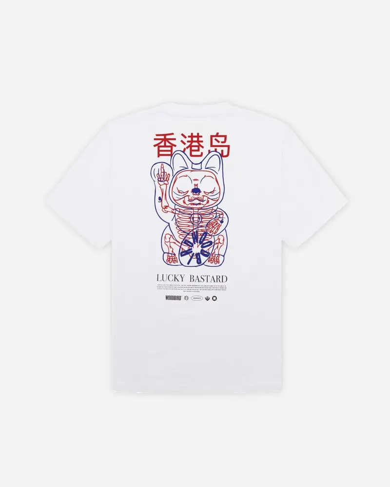 Baine Bastard Tee - White/Red