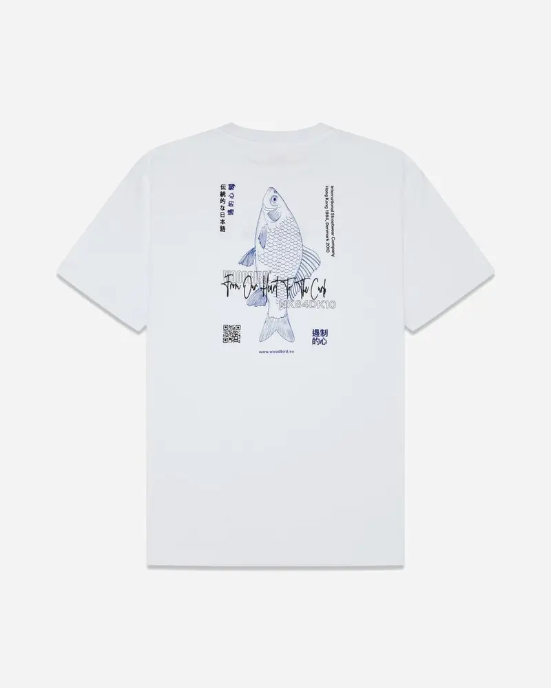 Baine Fish Tee - White