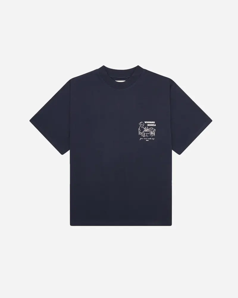 Baine Noodle Tee - Navy