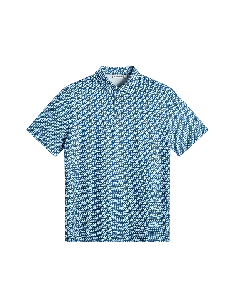 Bala Print Polo – Bias Bridge Estate Sky S