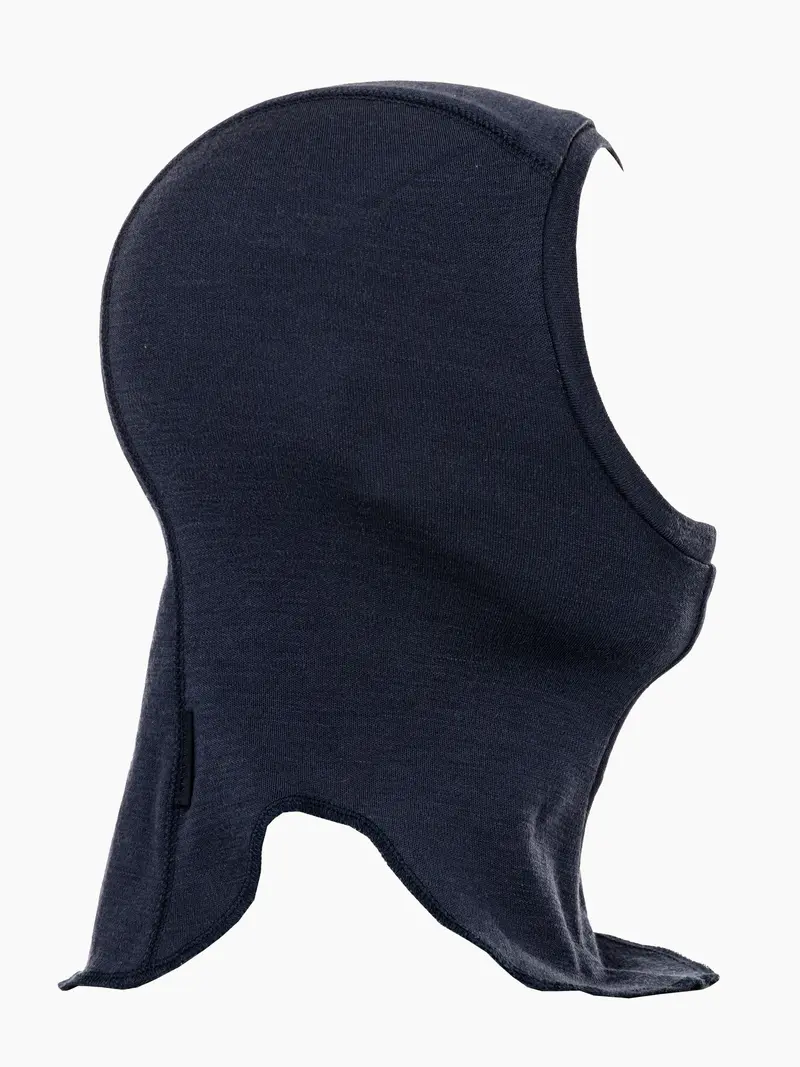 Balaclava merinoull barn Marine