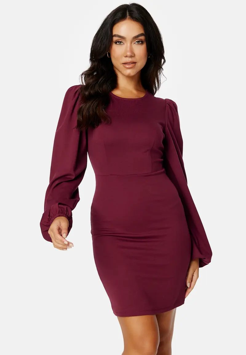 Balloon Sleeve Short Dress