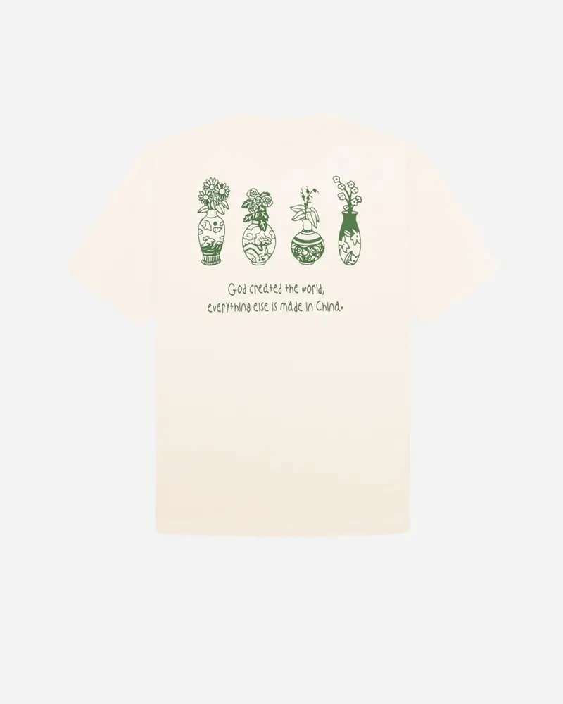 Balo Vase Tee - Off White - Green