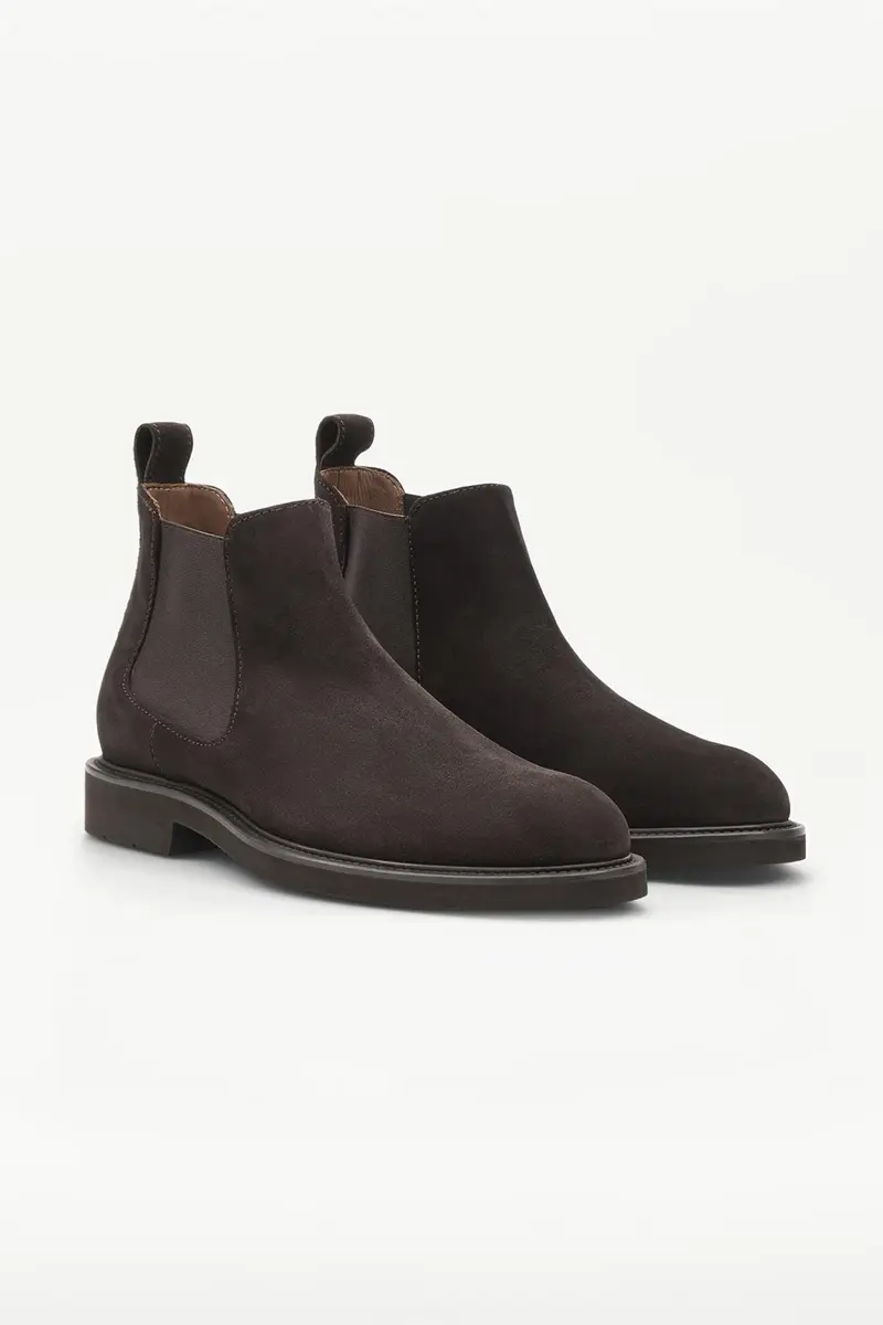 Baltimore Mocha Calf Suede Ankle Boots
