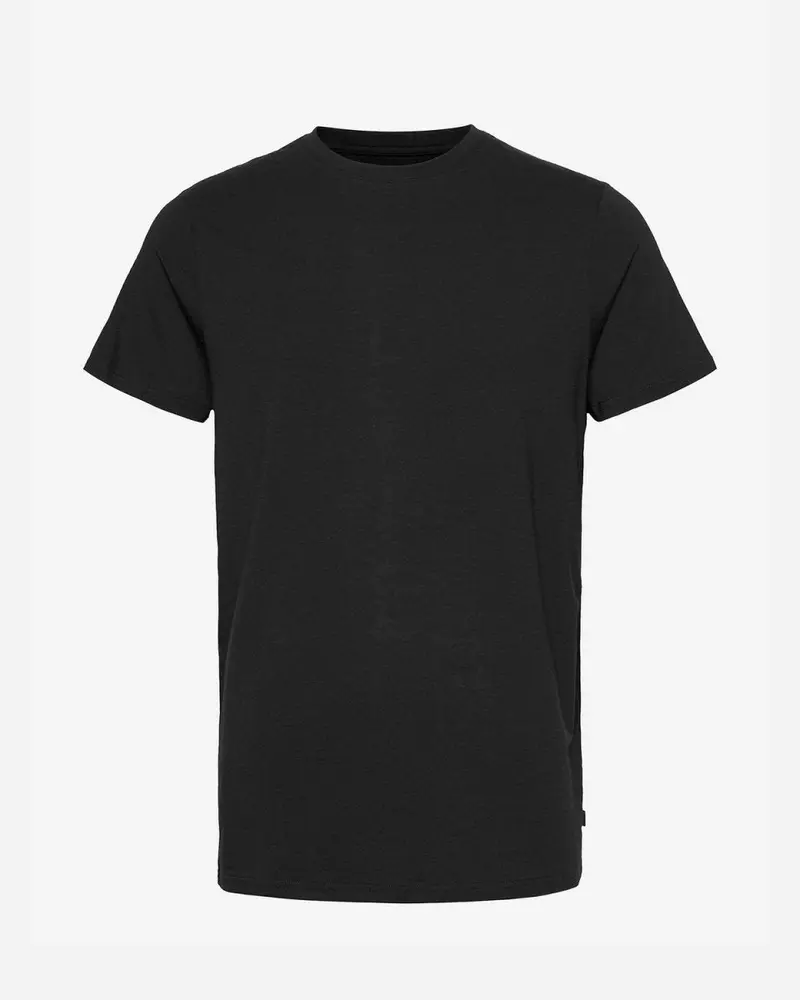 Bamboo R-Neck Tee -  Black