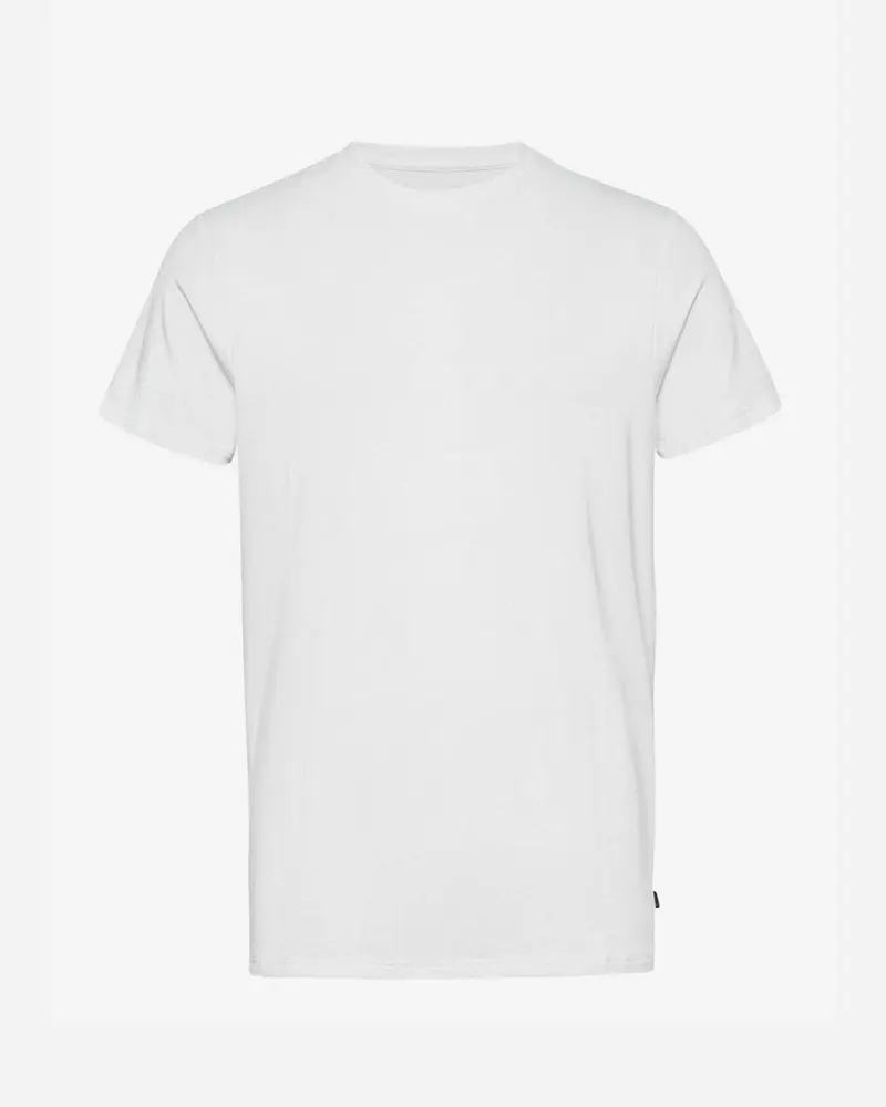 Bamboo R-Neck Tee -  White
