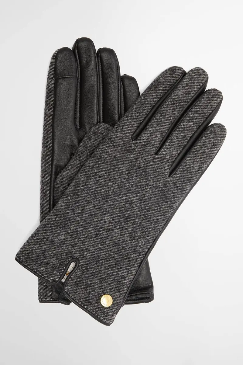 Barbour Bothal Gloves Charcoal