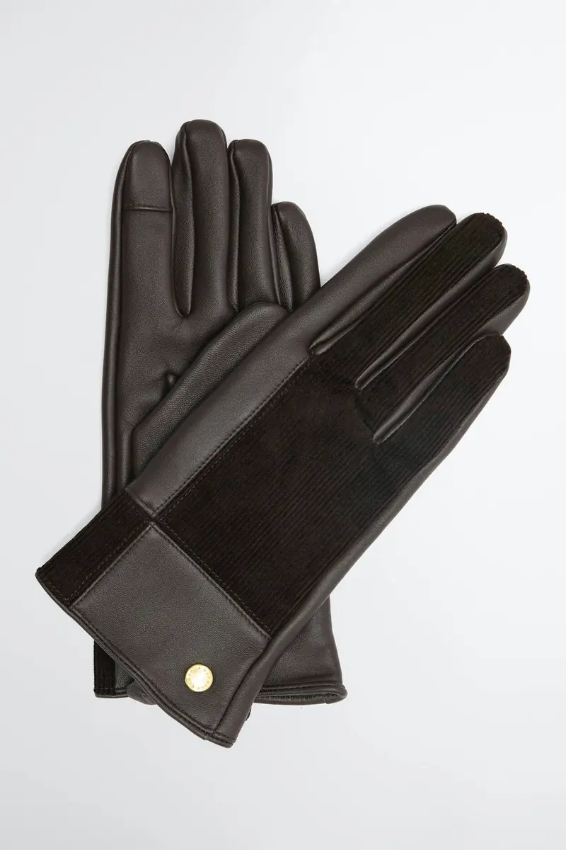 Barbour Dunswell Gloves Brown