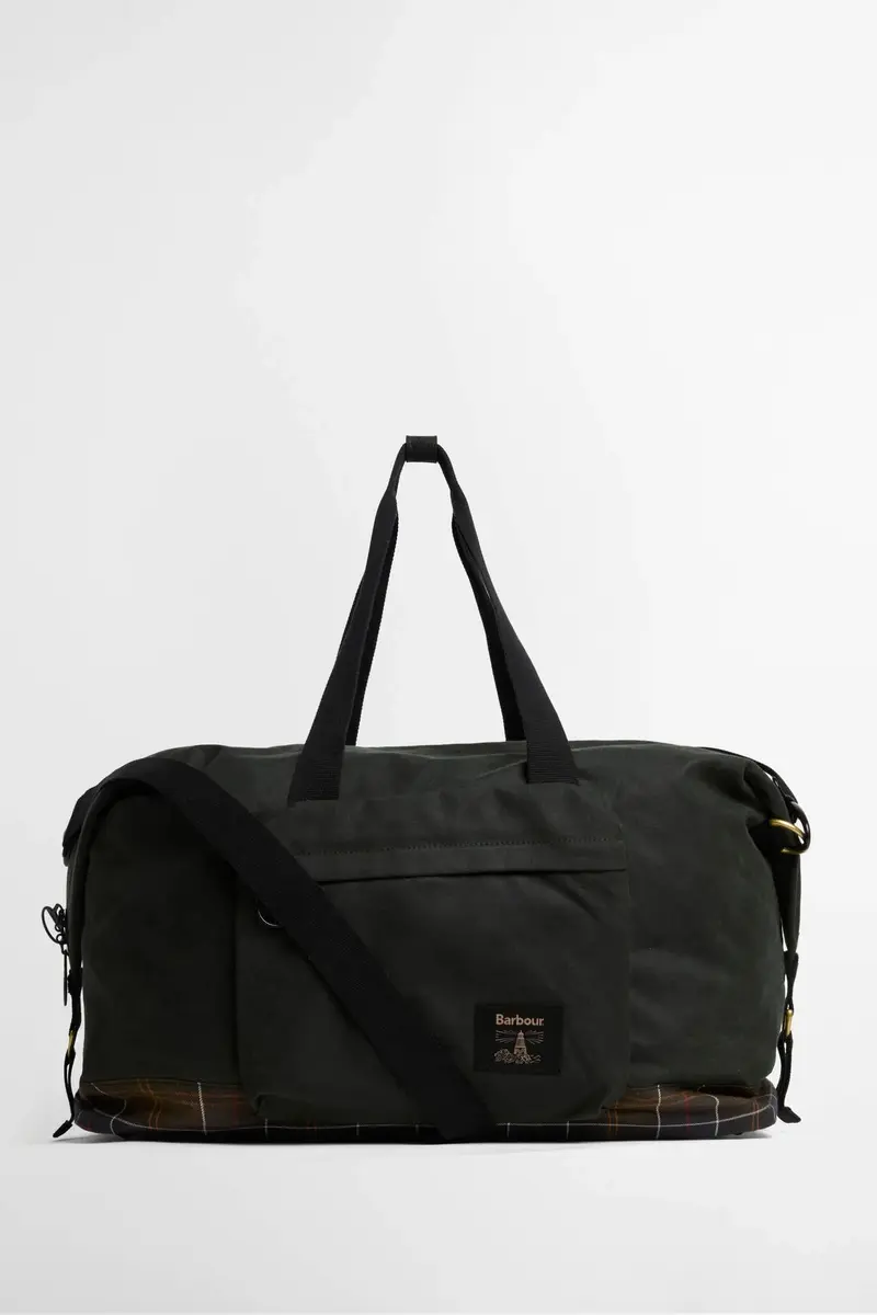 Barbour Field Waxed Holdall Bag Sage/Classic