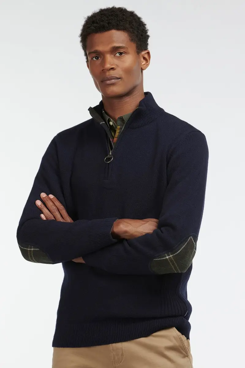 Barbour Holden Half Zip Navy