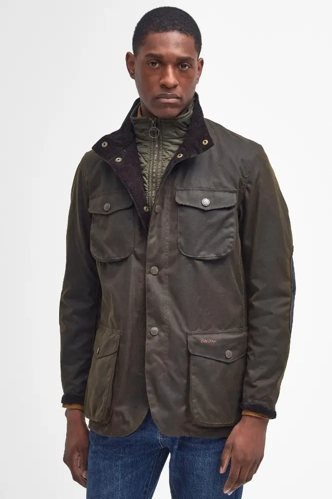 Barbour Ogston Waxed Jacket Olive