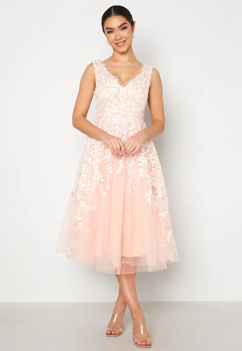 Bardot Embroidered Midi Dress