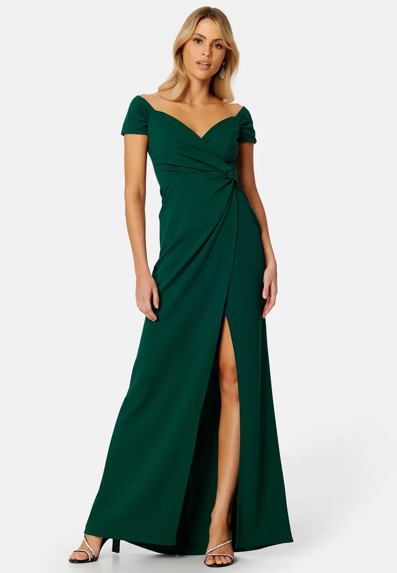 Bardot Knot Front Maxi Dress