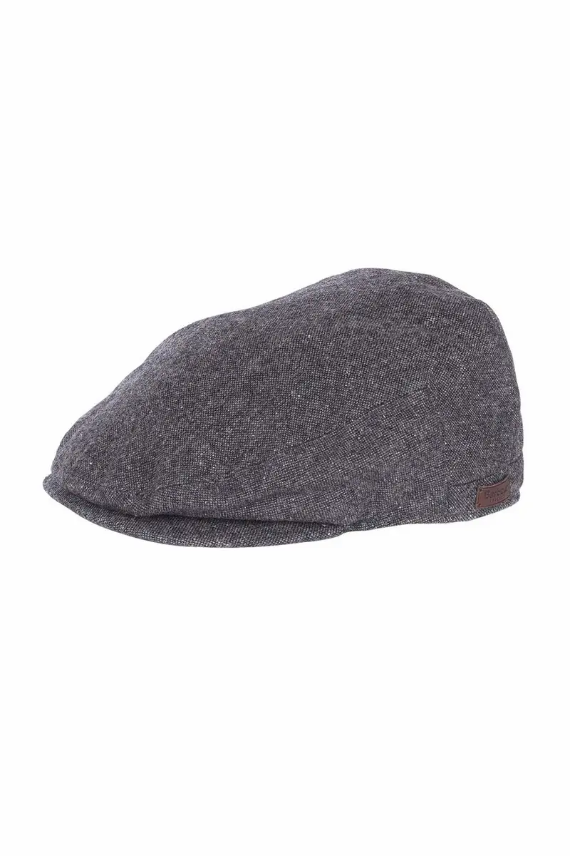 Barlow Flat Cap Grey Herringbone