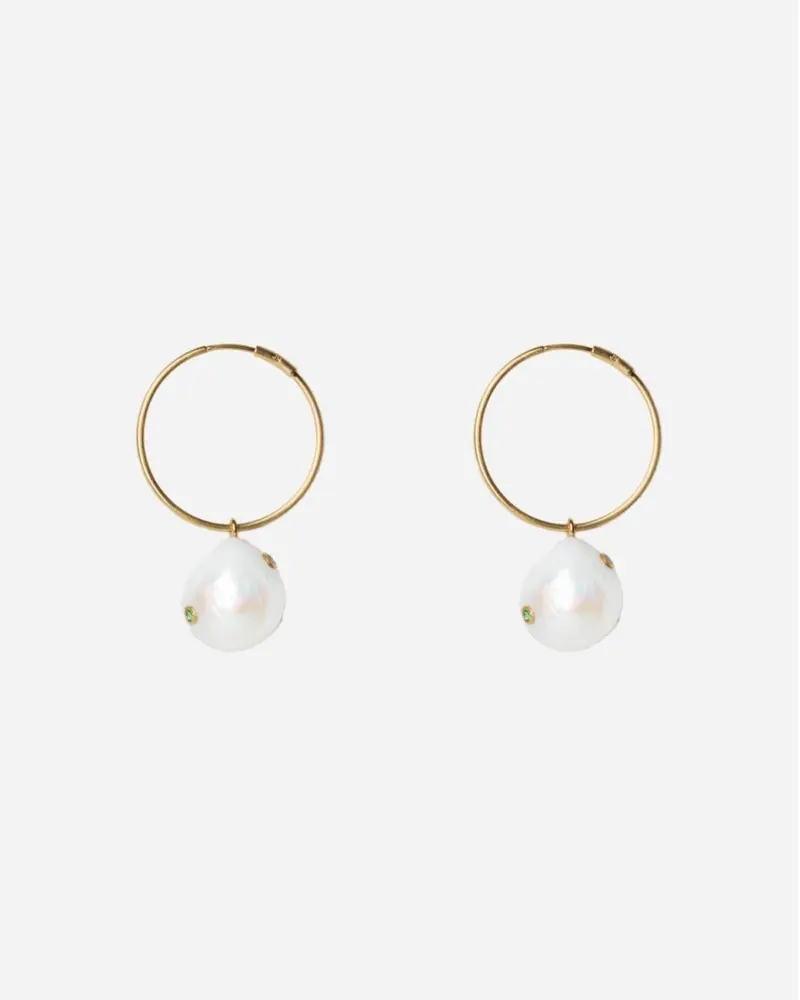 Baroque Pearl Earring - Gold