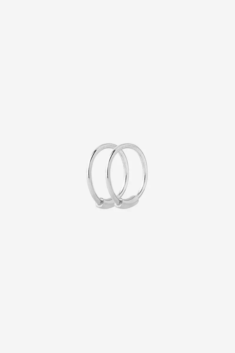 Basic Hoop 8 Silver