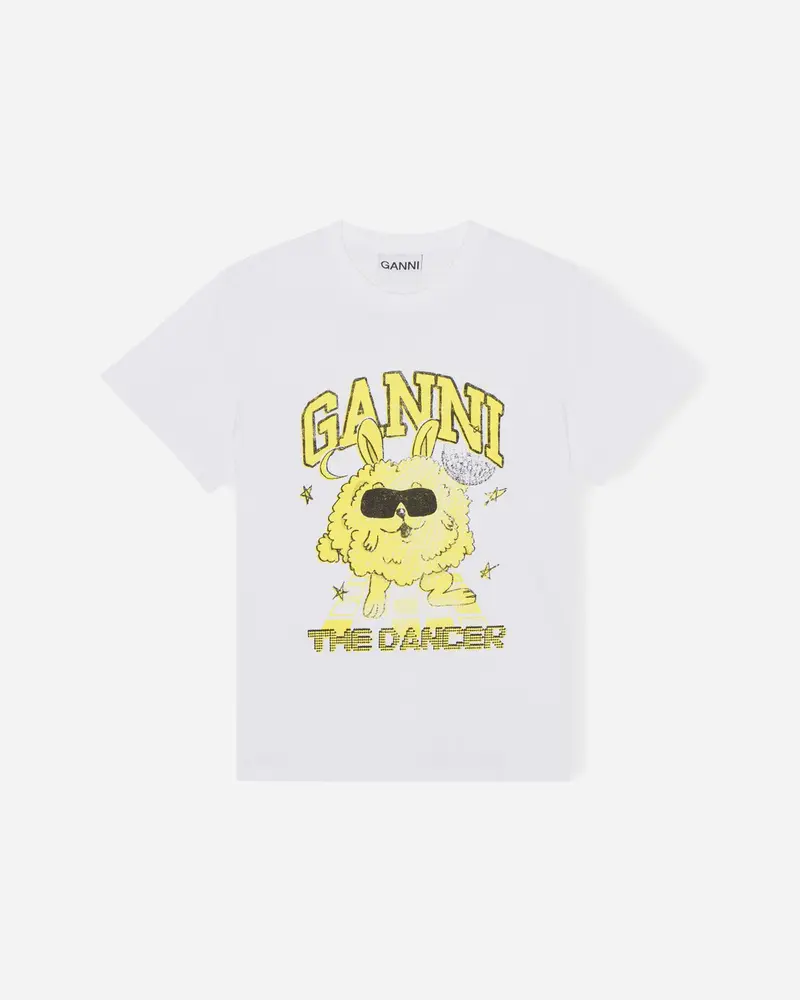 Basic Jersey Dance Bunny Relaxed T-shirt - Bright White