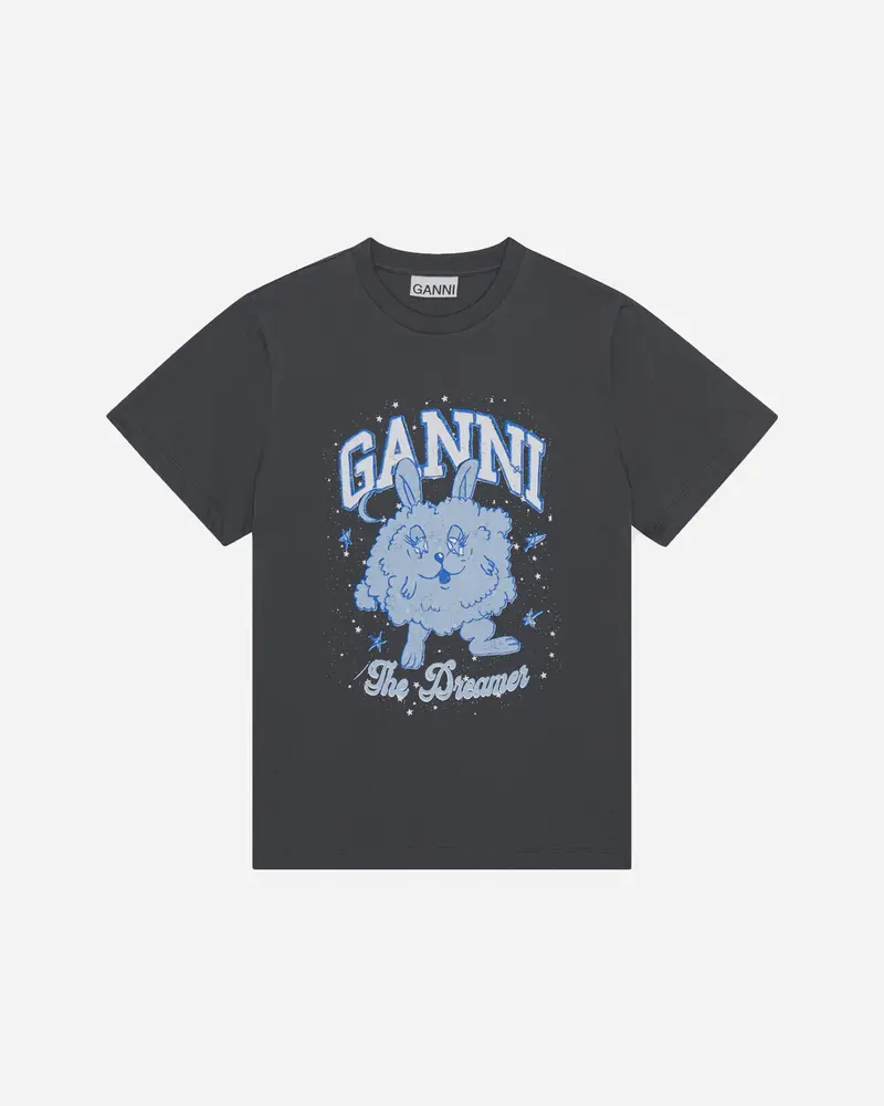 Basic Jersey Dream Bunny Relaxed T-shirt - Volcanic Ash