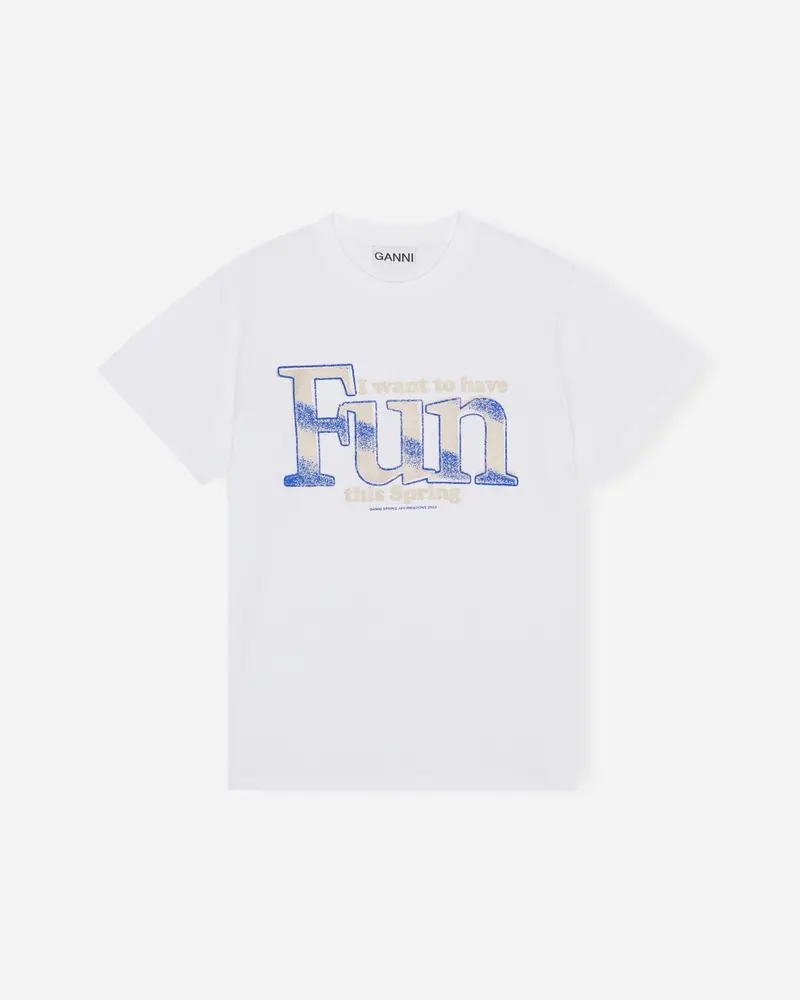 Basic Jersey Fun Relaxed T-shirt - Bright White