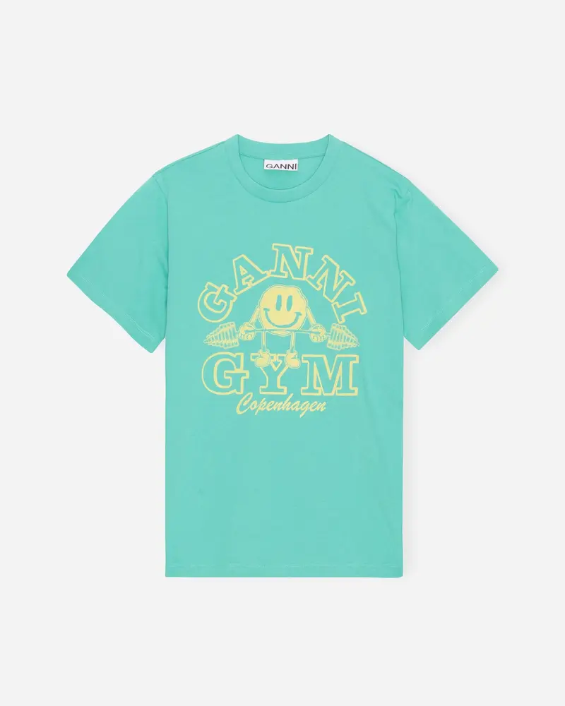 Basic Jersey Gym Relaxed T-shirt - Lagoon