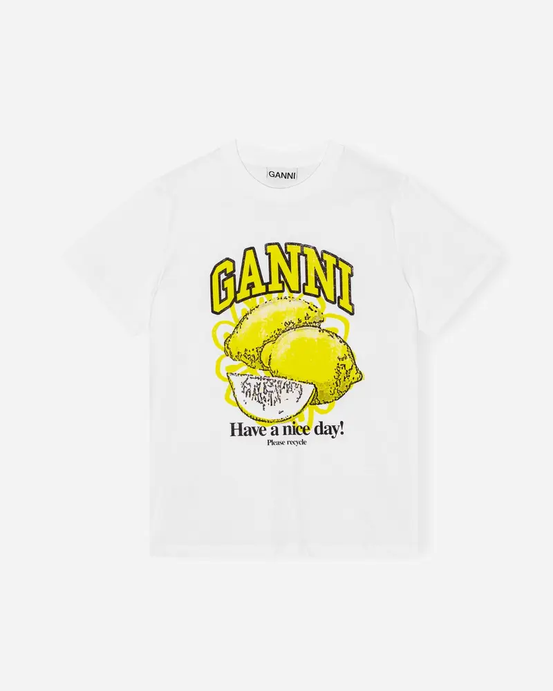 Basic Jersey Lemon Relaxed T-shirt - Bright White