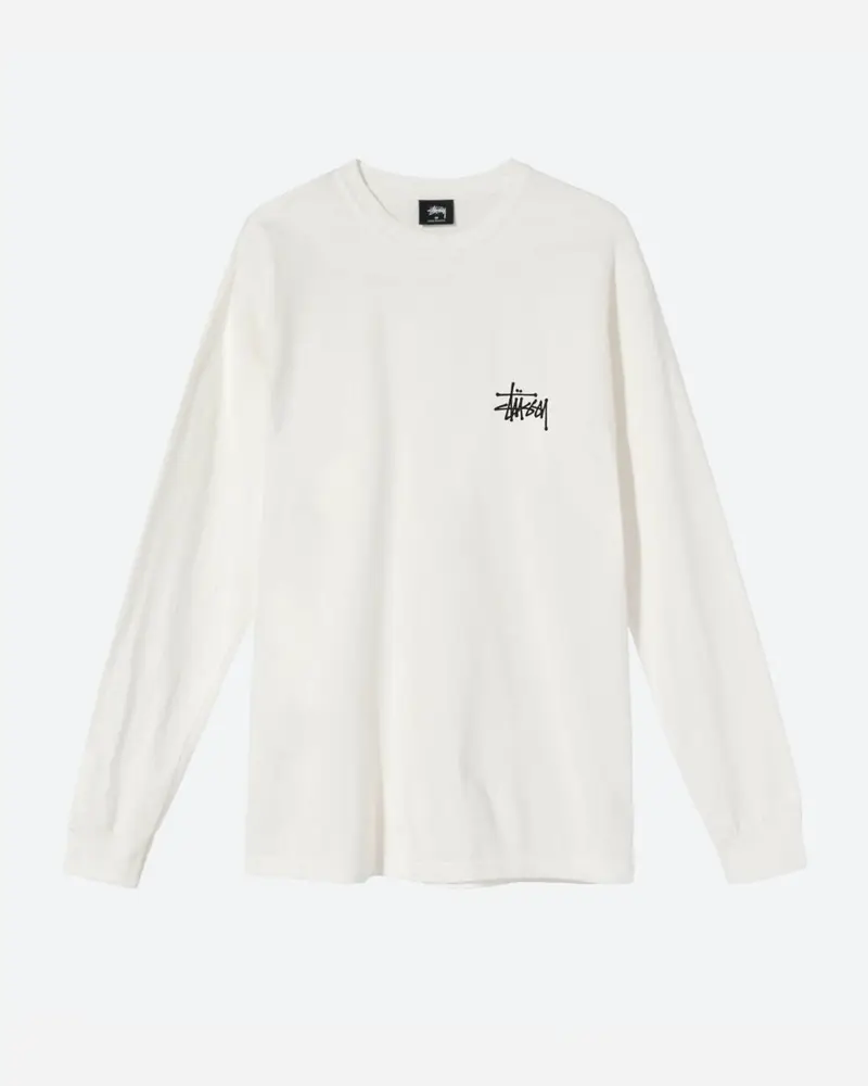Basic Stüssy Pig. Dyed Ls Tee - Natural
