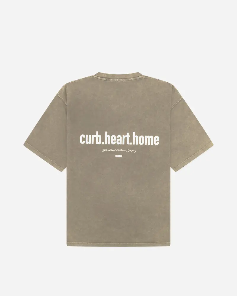 Beam Washed Home Tee - Dark Beige
