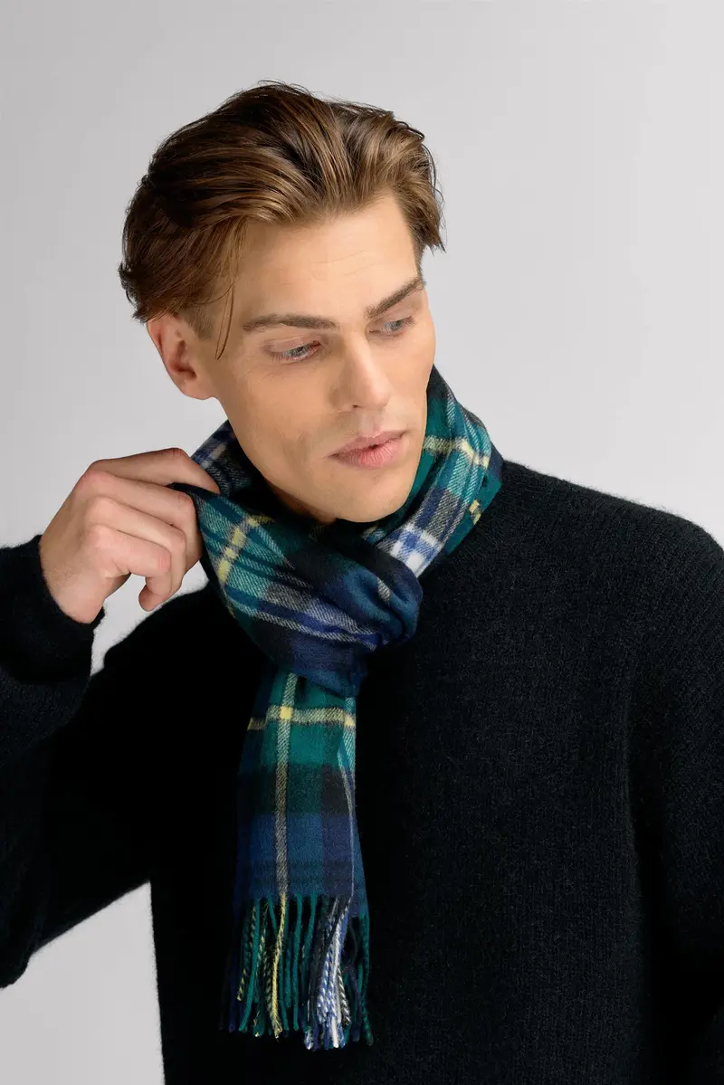 Beaumont Check Wool Scarf