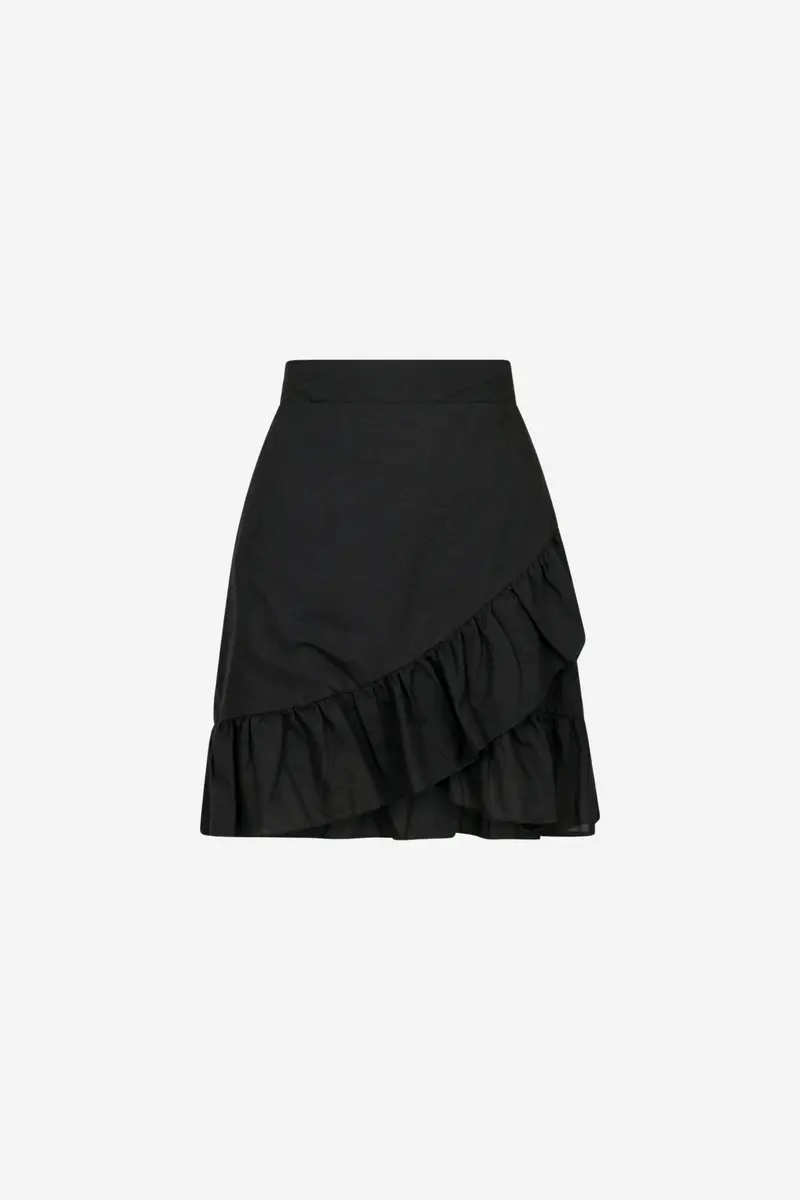 Bekka Linen Skirt Black