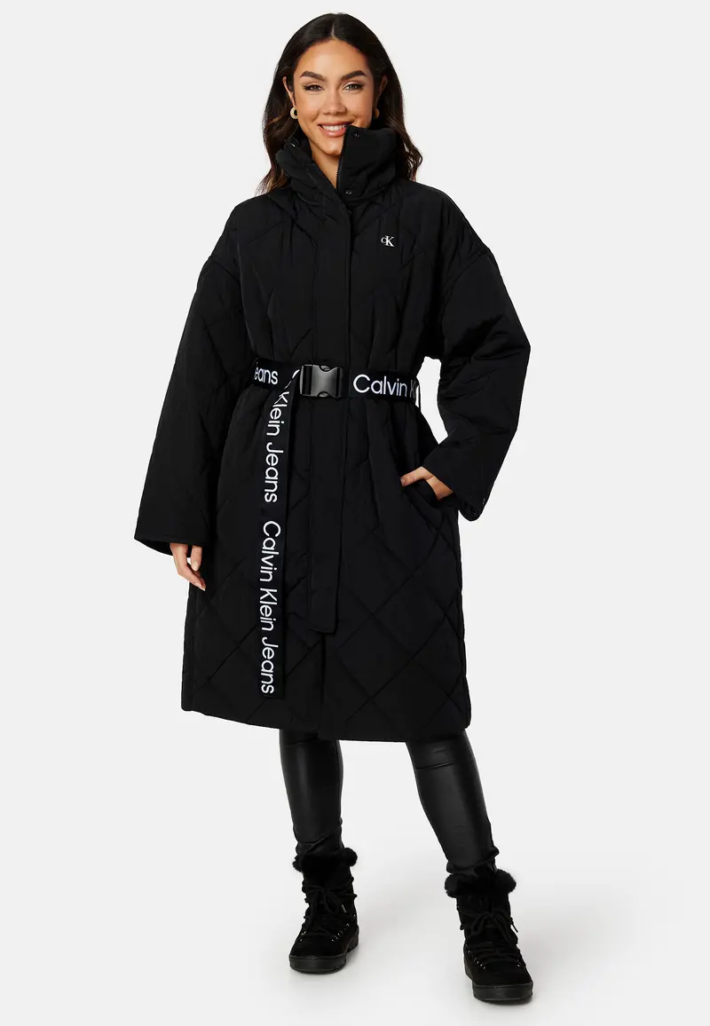 Belted Quilted Coat