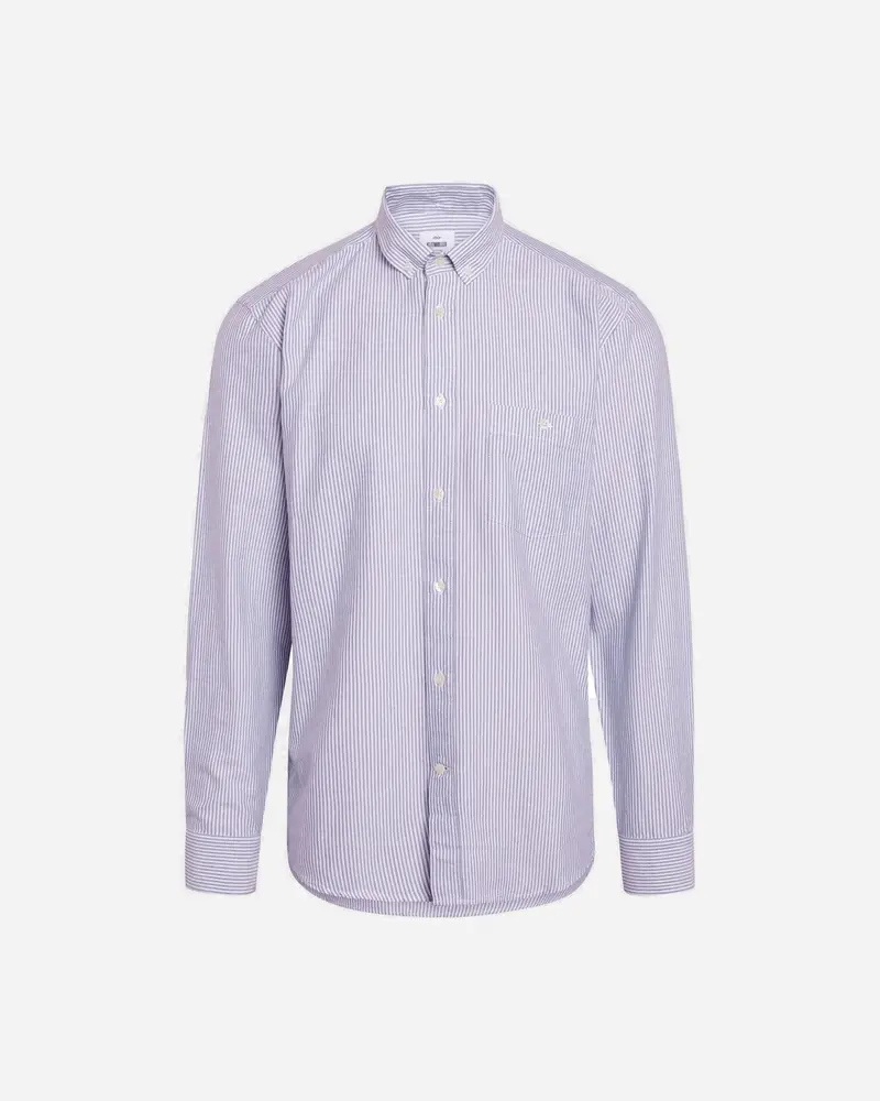 Benjamin Striped Shirt - White/Navy