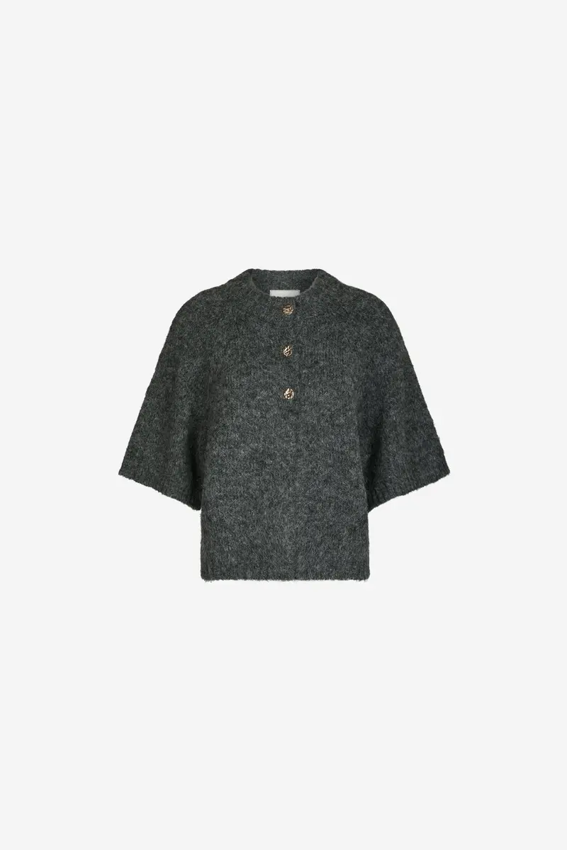 Benuta Fluffy Cardigan Antracit Melange