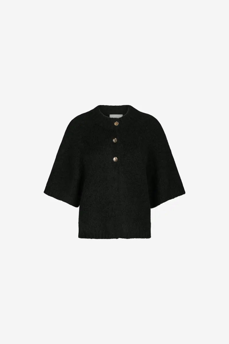 Benuta Fluffy Knit Cardigan Black