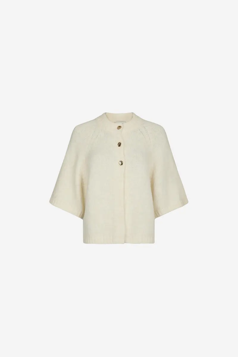 Benuta Fluffy Knit Cardigan Off White