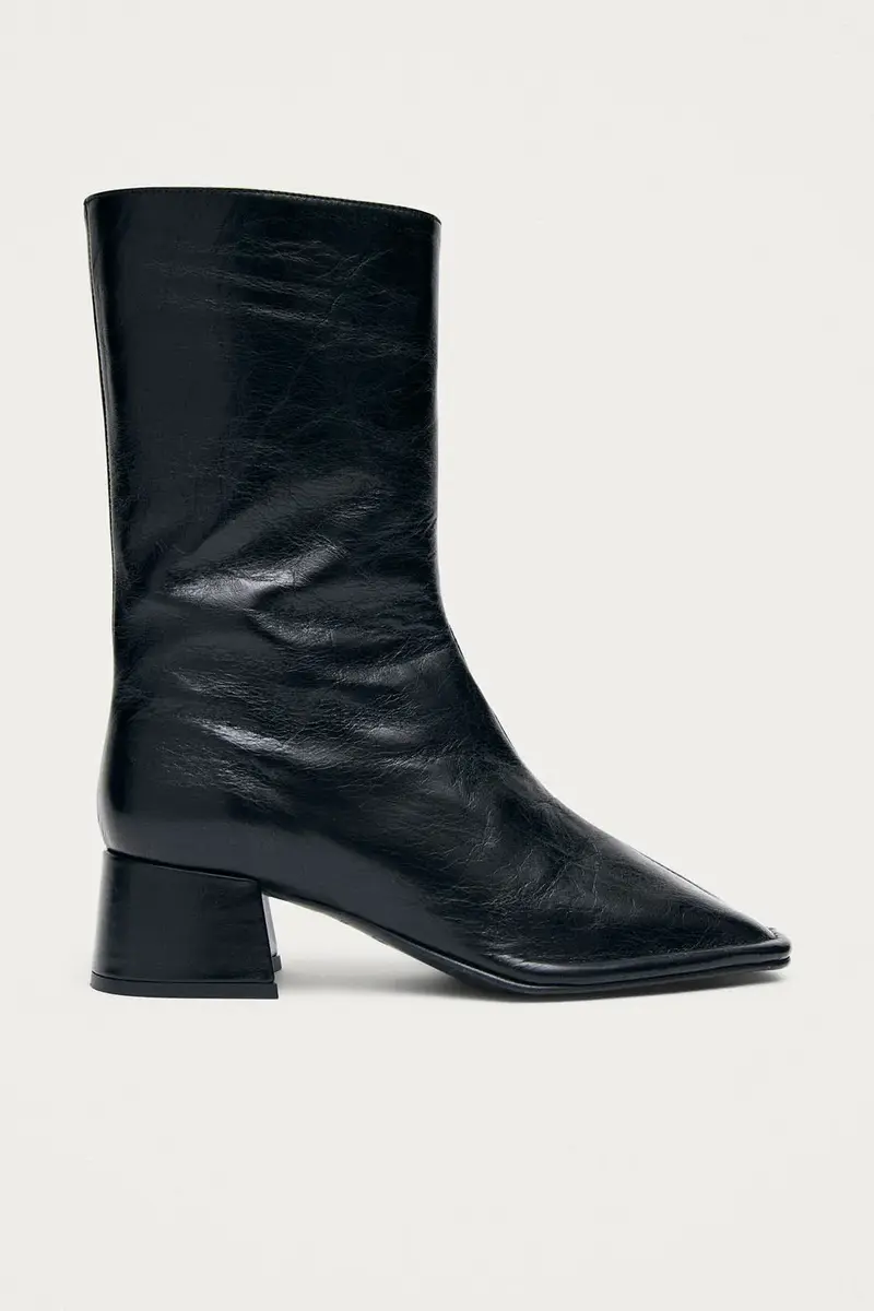 Berlin Rift Black Leather Boots