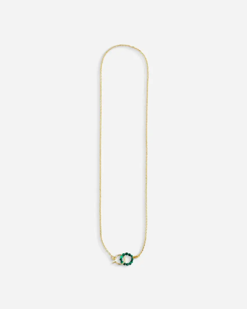 Bermuda Malachite Necklace - Gold