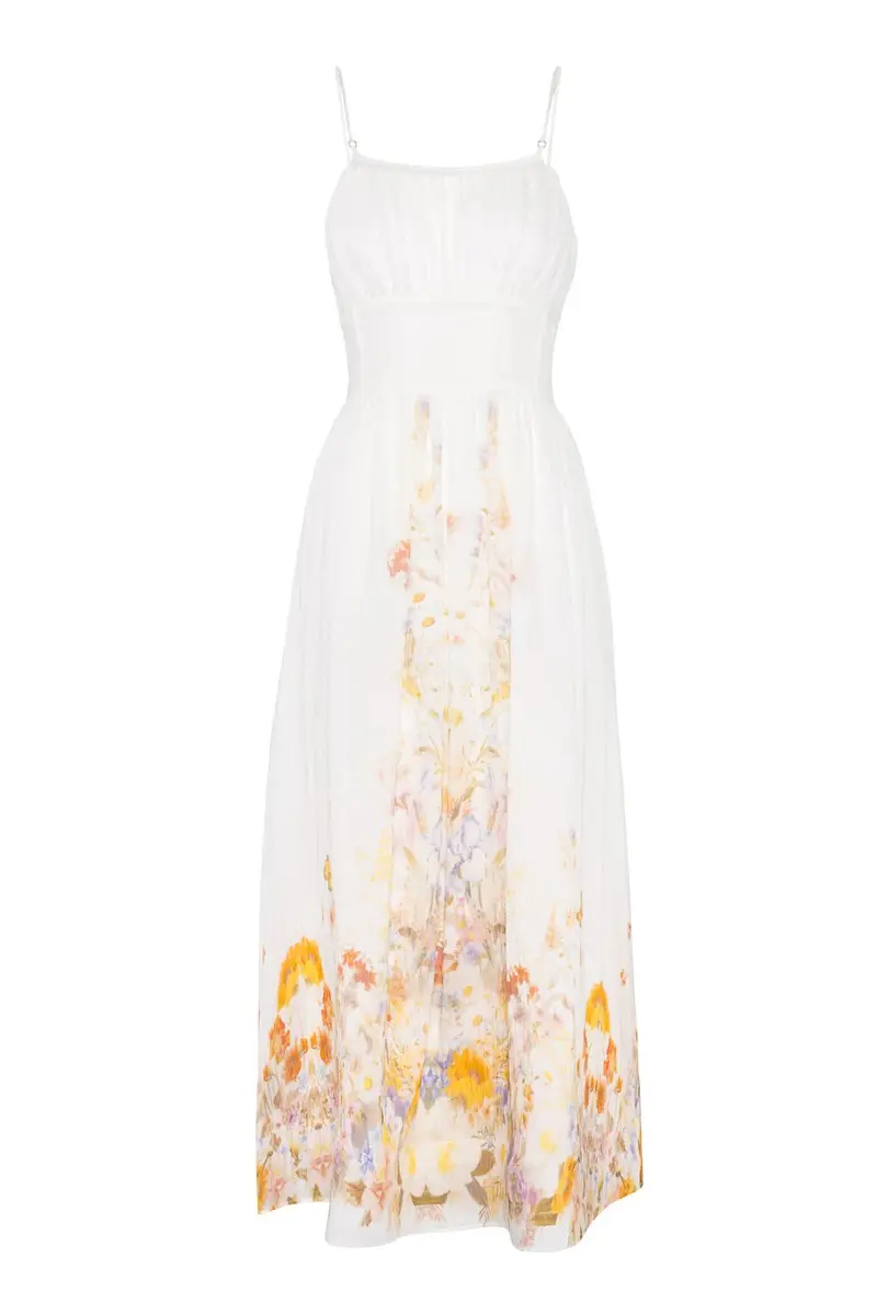 Bernadette Midi Dress Misty Garden