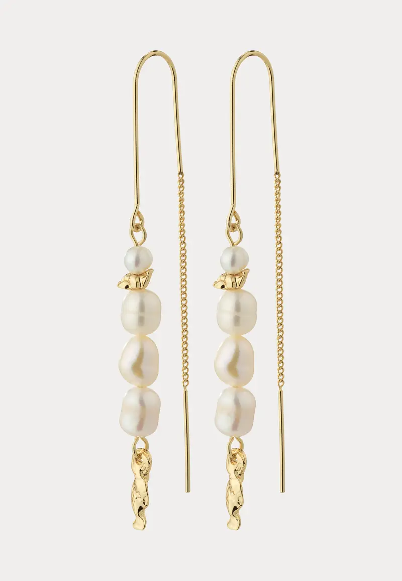 Berthe Pearl Chain Earrings Go