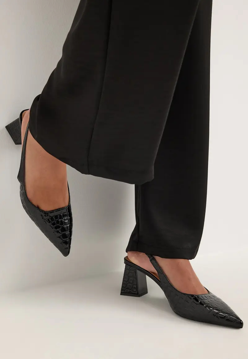 Biamaralyn Slingback Croco Patent