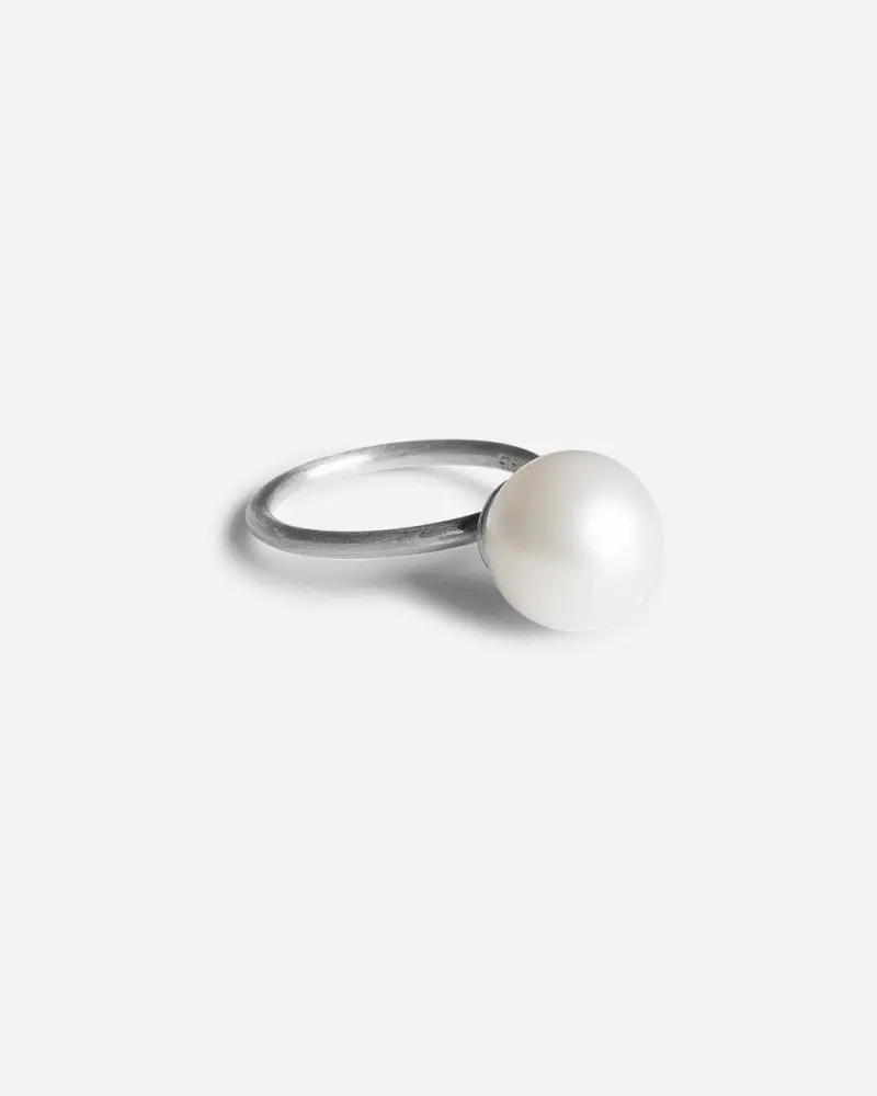 Big Pearl Ring - Silver