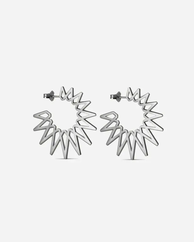 Big Sun Earring - Sterling Sølv