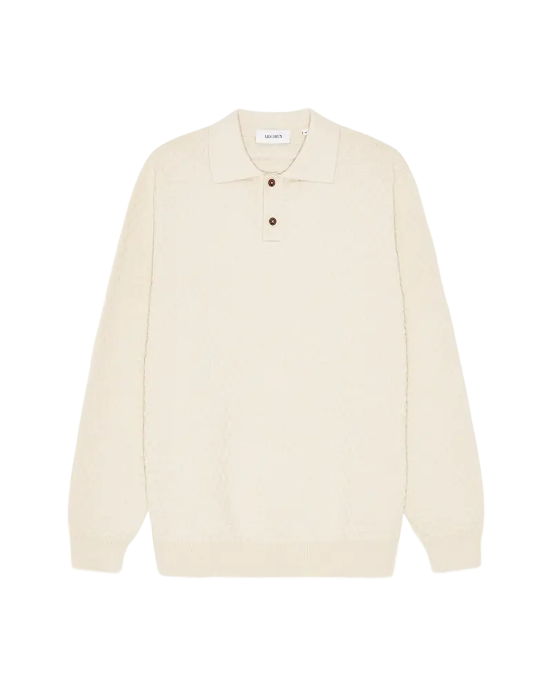 Billy Weave Knitted LS Polo
