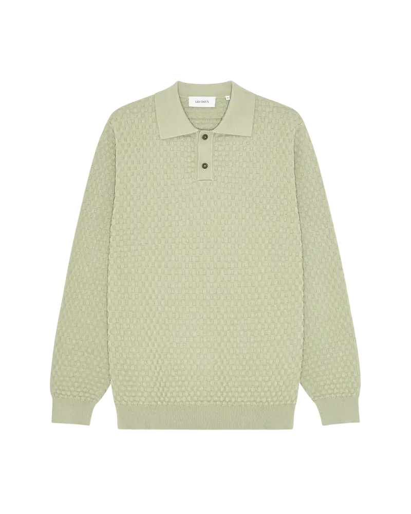 Billy Weave Knitted LS Polo