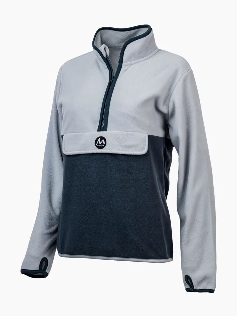 Biri fleece dame Pearl/Iron Blue