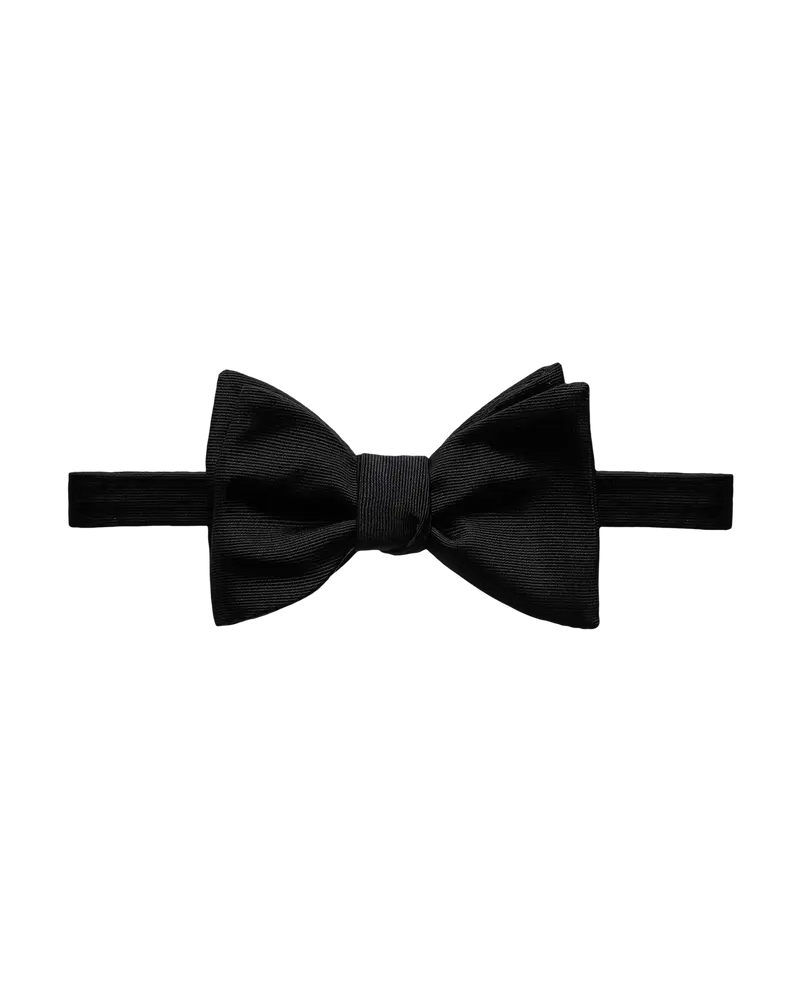 Black Bow Tie Self Tied