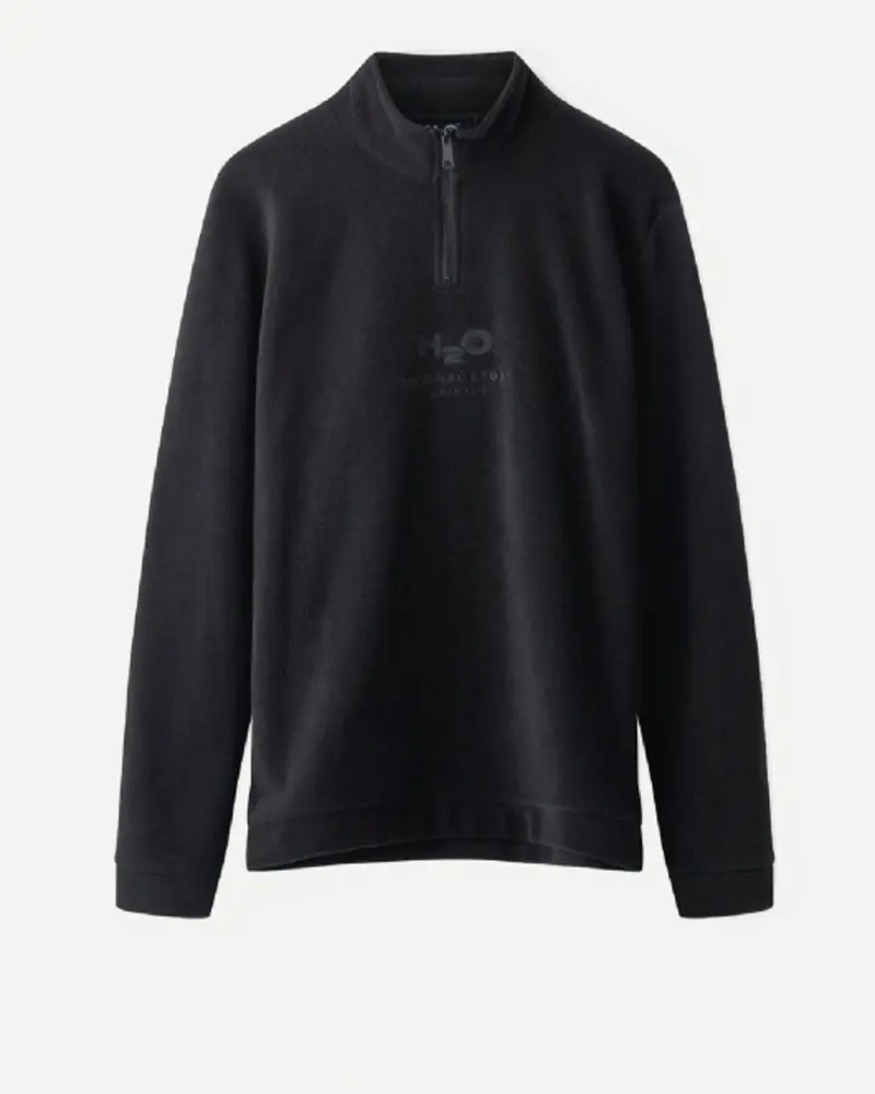 Blåvand II Fleece Half Zip -  Black