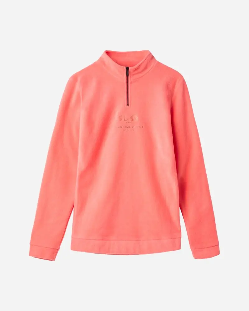 Blåvand II Fleece Half Zip - Coral